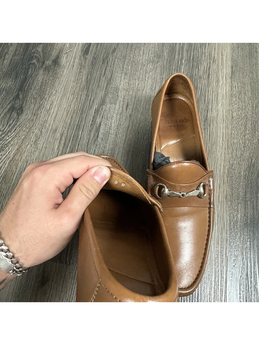 Allen Edmonds VERONA II Italian Men's Dress Loafers Walnut 9 D Made In Italy